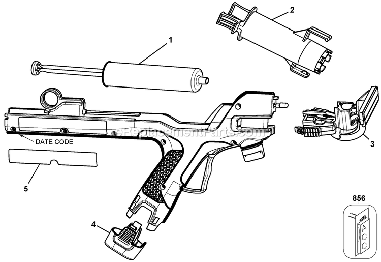 Black and Decker BDPE200-AR (Type 1) Powered Paint Edger (No Power Tool Page A Diagram